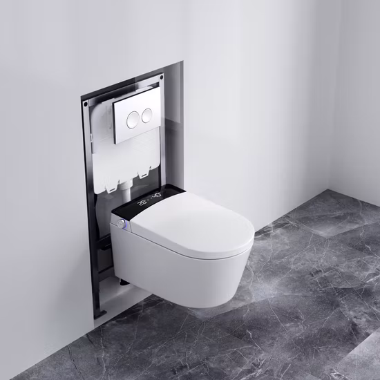 Toilette Smart sospesa a parete standard in ceramica per bagno